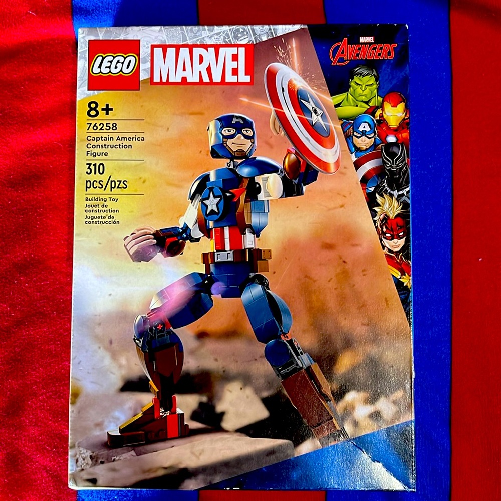 LEGO Marvel Captain America Construction Figure 76258